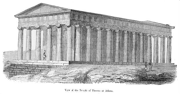 ancient greek architecture sketches